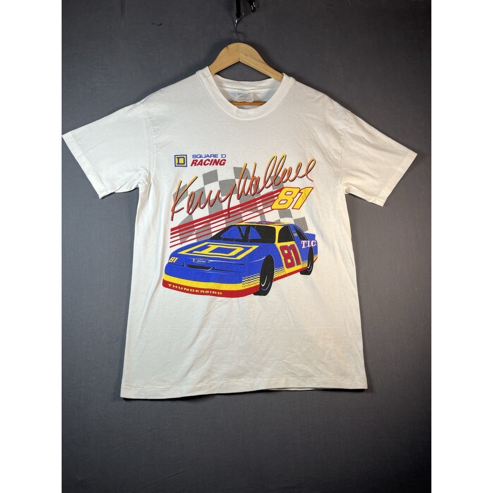 Vintage Kenny Wallace Nascar Single Stitch T Shirt Size Medium